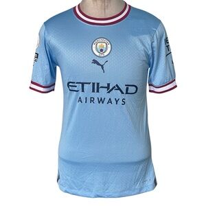 Manchester City FC Phil Foden #47 Puma Dry Cell Ultraweave 21/22 Jersey Sz L NWT